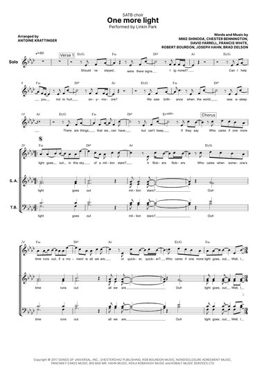 One More Light (arr. Antoine Krattinger)