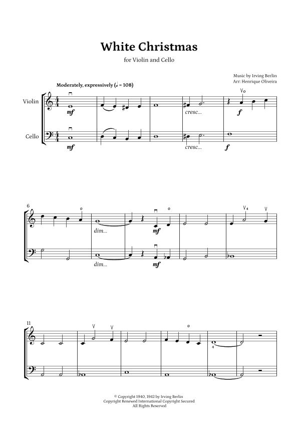 White Christmas (arr. Henrique Oliveira)