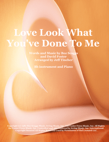 Look What You've Done To Me (arr. Jeff Tincher)