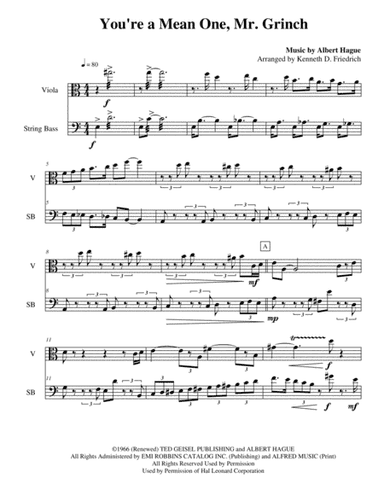 You're A Mean One, Mr. Grinch (arr. Kenneth D. Friedrich)