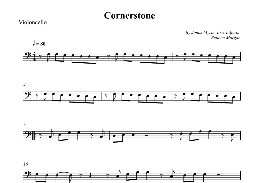 Cornerstone (arr. Wesley S. SIlva)