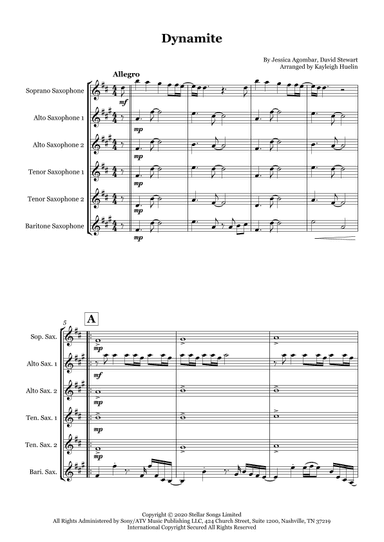 Dynamite (arr. Kayleigh Huelin)