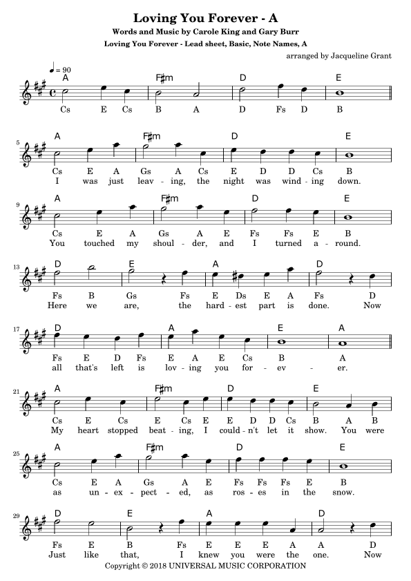 Loving You Forever (arr. Jacqueline Grant)