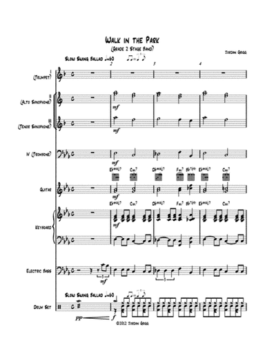 Walk in the Park (Grade 2 Stage Band)