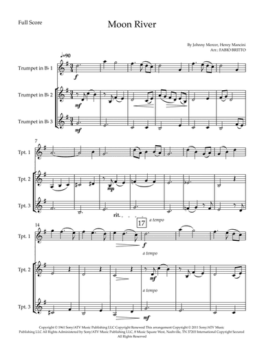 Moon River (arr. Fabio Britto)