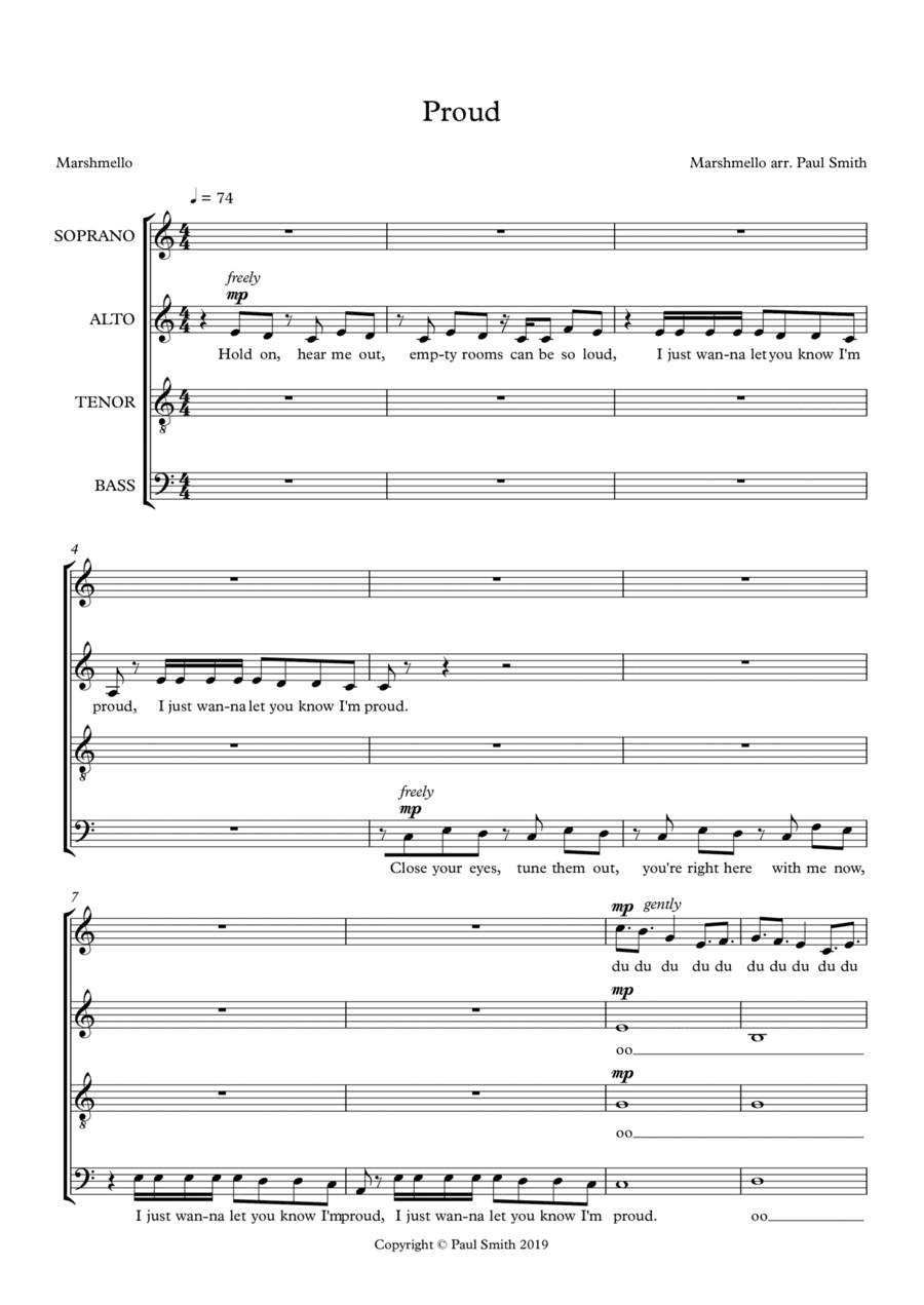 Proud (arr. Paul Smith)