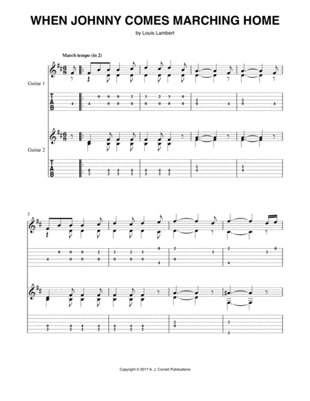 When Johnny Comes Marching Home (arr. Mark Phillips)