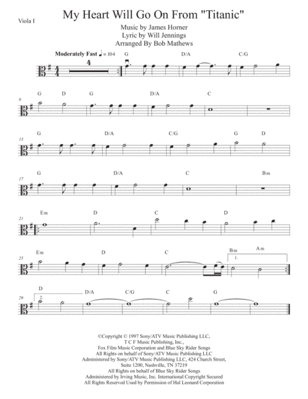 My Heart Will Go On (Love Theme from Titanic) (arr. Bob Mathews)