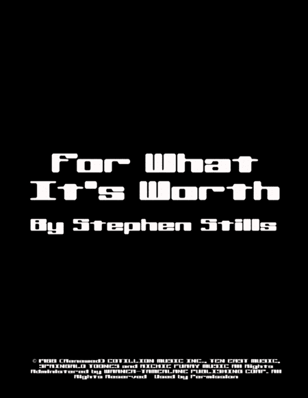 For What It's Worth (arr. Jeff Tincher)