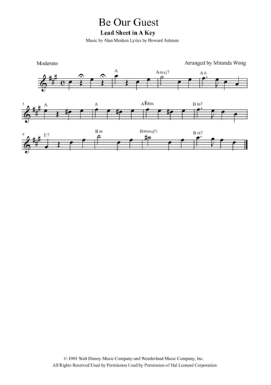Be Our Guest (arr. Miranda Wong)