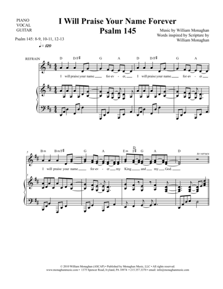 I Will Praise Your Name Forever (Psalm 145)
