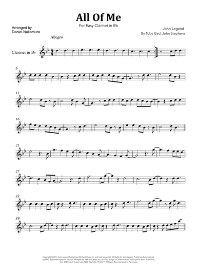 All Of Me (arr. Daniel Nakamura)