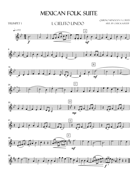 Mexican Folk Song Suite (arr. Ayotte Custom Musical Engravings)