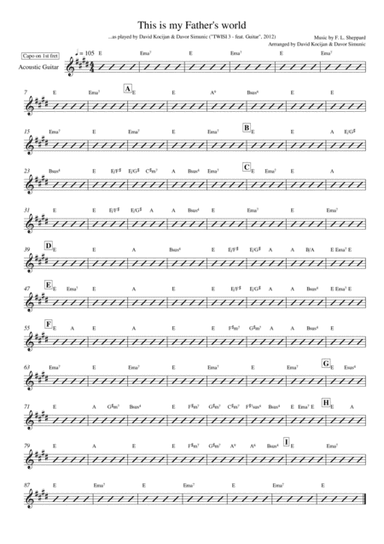 This is my Father's world (guitar & alto sax) (arr. David Kocijan & Davor Simunic)