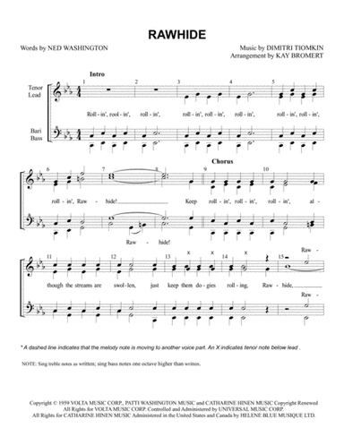 Rawhide (arr. Kay Bromert)