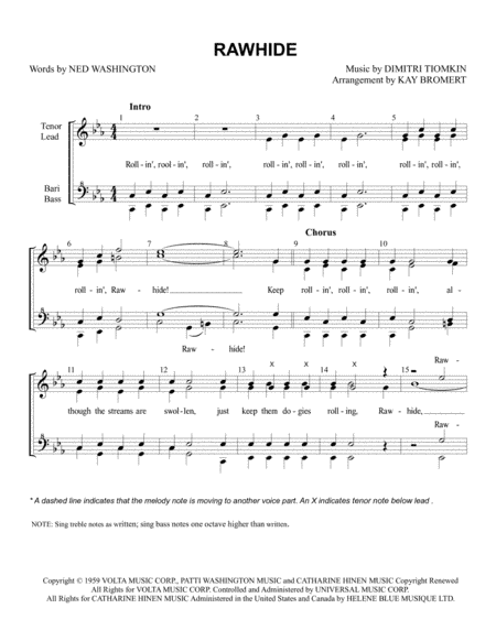 Rawhide (arr. Kay Bromert)