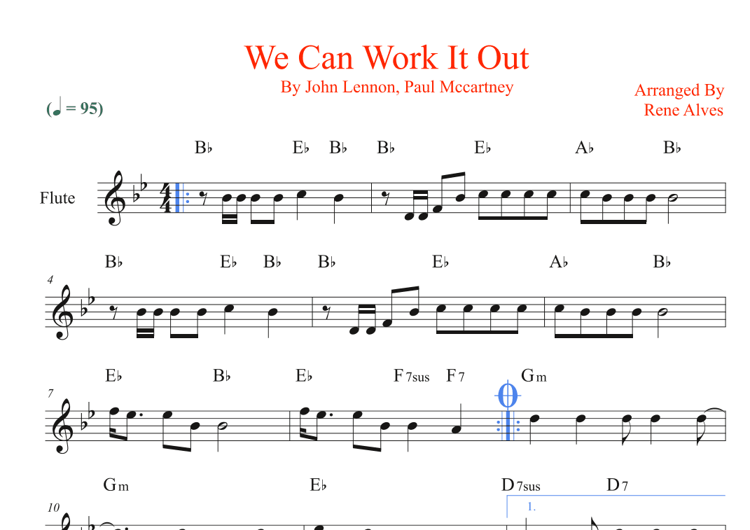 We Can Work It Out (arr. Rene Alves)