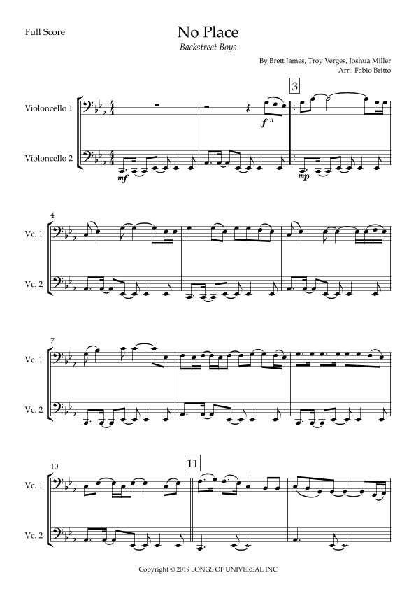 No Place (arr. Fabio Britto)