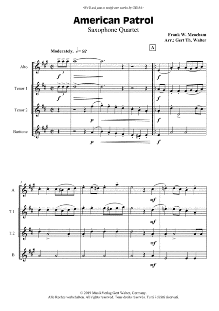 American Patrol (arr. Gert Th. Walter)