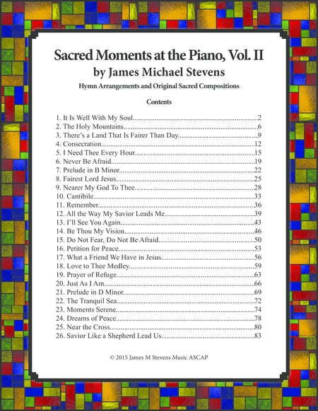 Sacred Moments at the Piano, Vol. II (arr. James Michael Stevens)