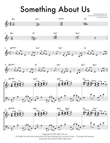 Something About Us (arr. Gregg Charest)