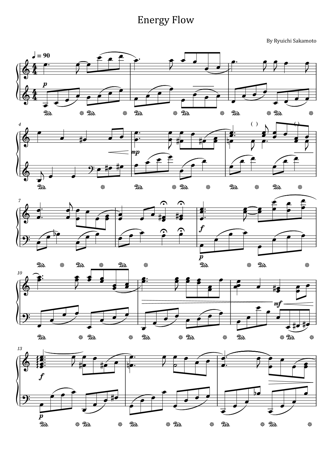 Energy Flow (arr. poon)