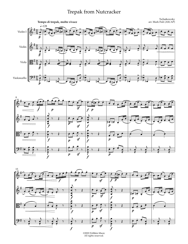 Trepak from the Nutcracker (arr. Mark Fish (ASCAP))