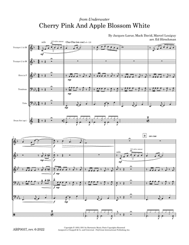 Cherry Pink And Apple Blossom White (arr. Edward Hirschman)