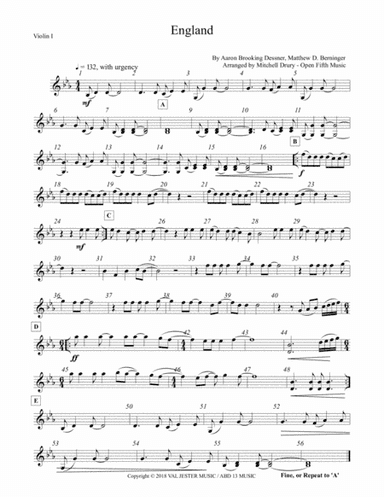England (arr. Mitchell Drury)
