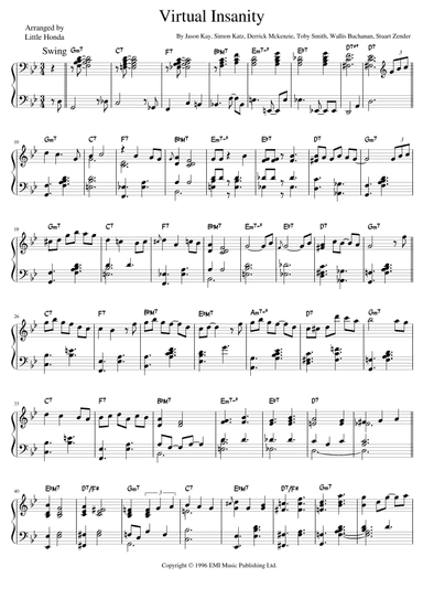 Virtual Insanity (arr. Little Honda)