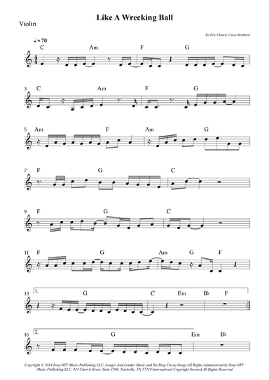 Like A Wrecking Ball (arr. Wesley S. SIlva)