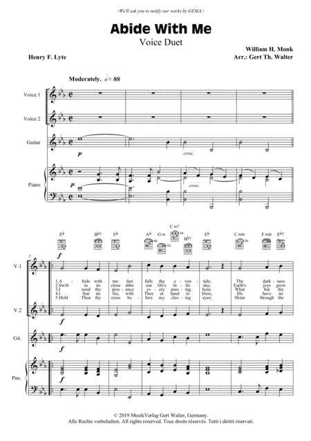 Abide With Me (arr. Gert Th. Walter)