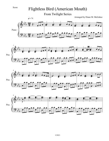 Flightless Bird, American Mouth (wedding Version) (arr. Diane M. McGahee)