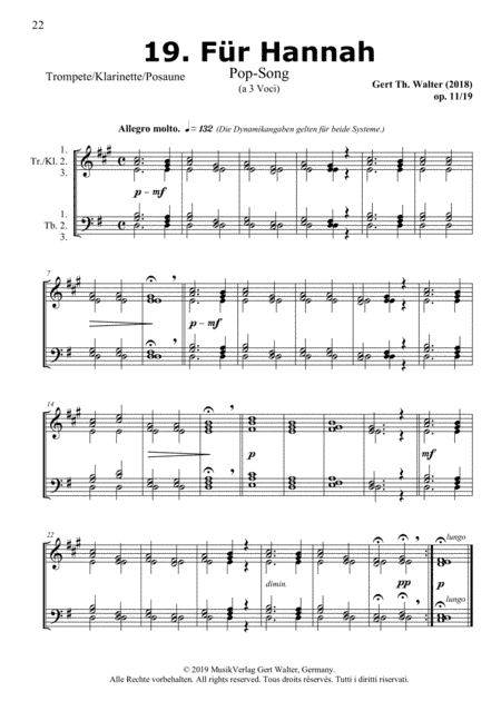 For Hannah (from Brass Pop Romanticists)