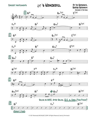 's Wonderful (arr. Rob Ames)