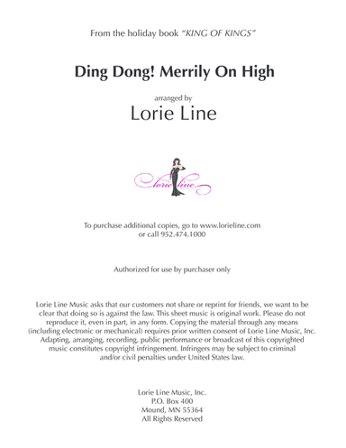 Ding Dong! Merrily On High (arr. Lorie Line)