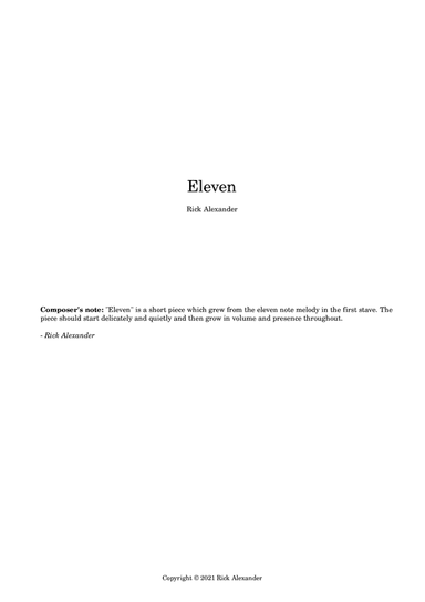 Eleven (for solo guitar)