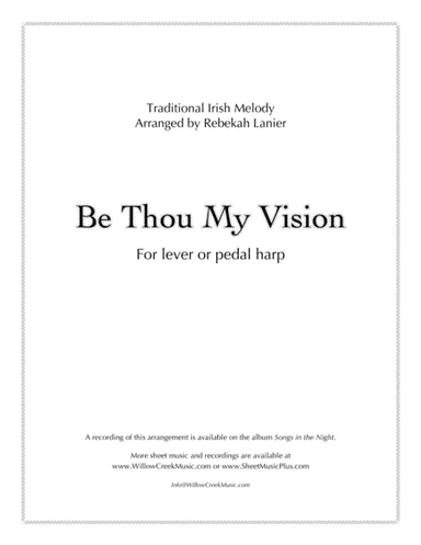 Be Thou My Vision - solo lever or pedal harp (arr. Rebekah Lanier)