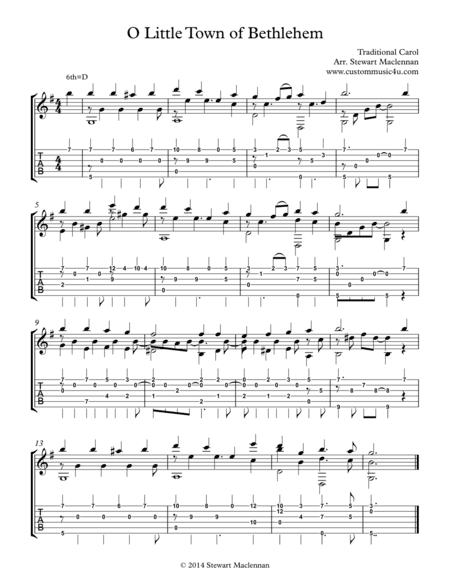 O Little Town of Bethlehem (arr. Stewart Maclennan)