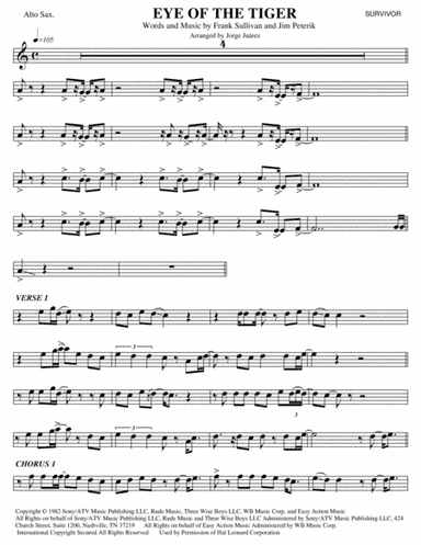 Eye Of The Tiger (arr. Jorge Juárez)