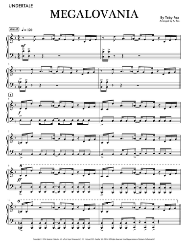 MEGALOVANIA (from Undertale) (arr. AJ Tan)