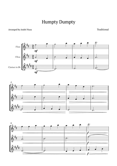 Humpty Dumpty (arr. André Nusa)