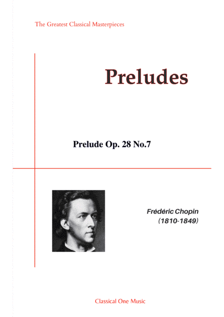 Chopin-Prelude Op. 28 No.7 for piano solo (arr. MPS)