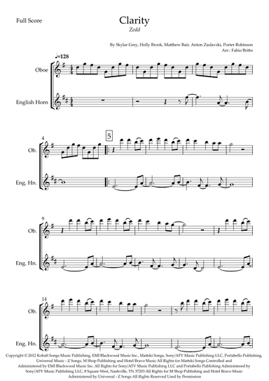 Clarity (arr. Fabio Britto)