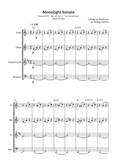 Moonlight Sonata (arr. Rodrigo Faleiros)