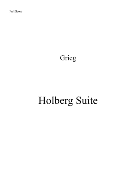Holberg Suite - Brass Quintet (arr. Leandro Cardoso)