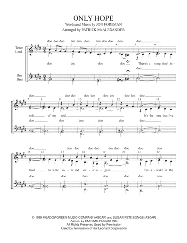 Only Hope (arr. Patrick McAlexander)