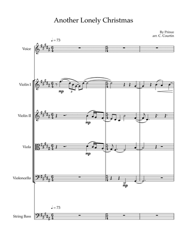 Another Lonely Christmas (arr. Christina Courtin)