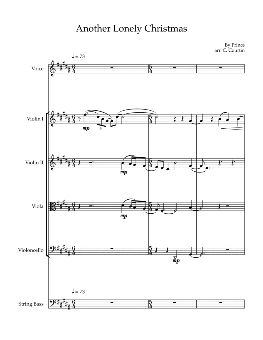 Another Lonely Christmas (arr. Christina Courtin)
