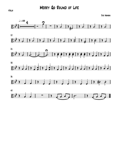 Merry-go-round Of Life (arr. Sr. Guaima)
